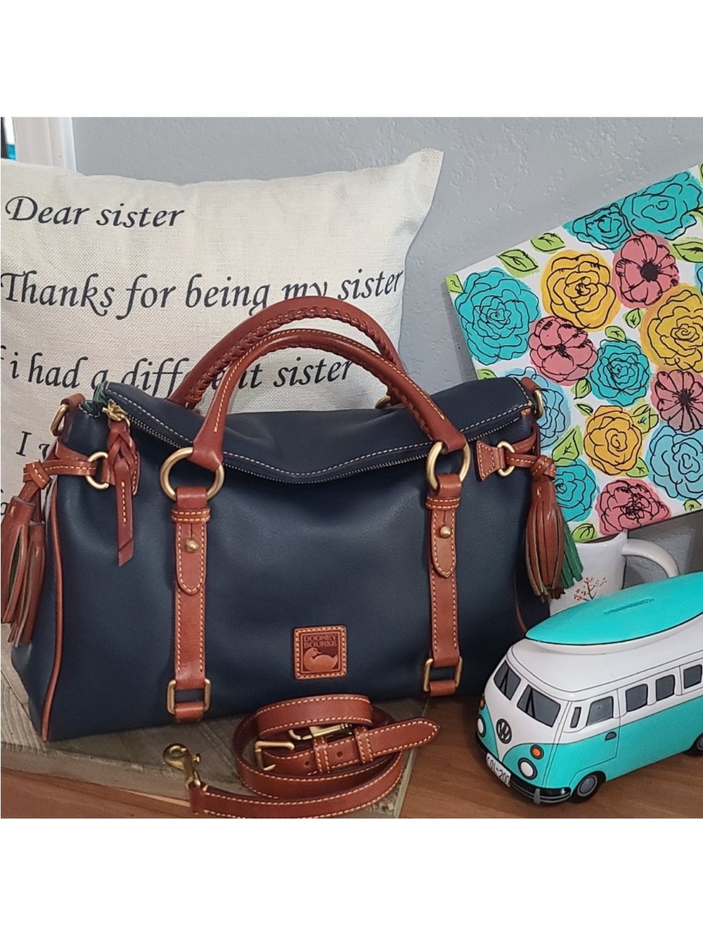 Dooney & Bourke Blue Florentine Satchel
